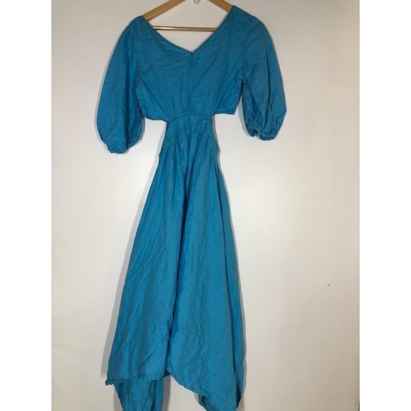 Nicholas Karen Dress Cutout Midi Blue  4 - Picture 7 of 15